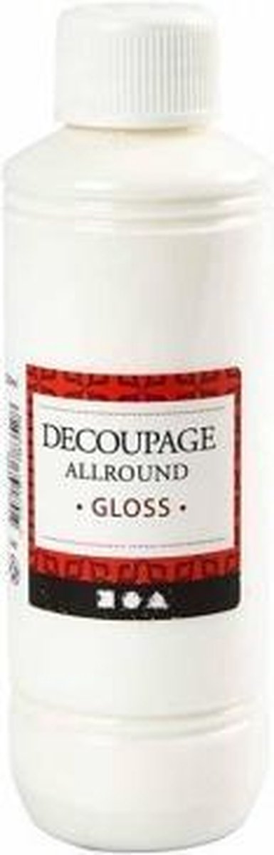 Creotime Decoupage Lijmlak Gloss 250 ml