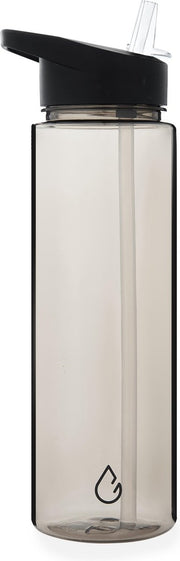 Wattamula Waterfles met rietje - 750 ML - Taupe transparant - Milieuvriendelijk - Drinkfles