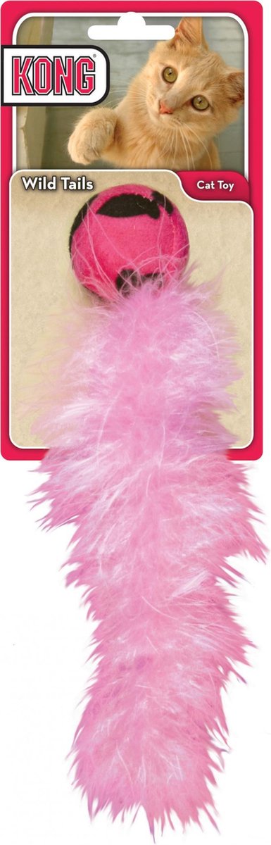 Kong Wild Tails - Kattenspeelgoed - Assorti - 23 cm