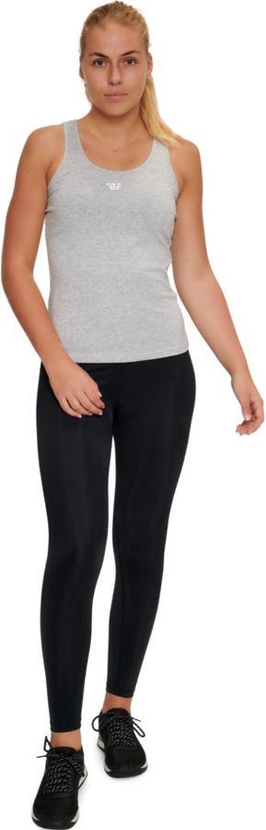 Body & Fit Jill Racerback - Mouwloze Dames Top voor Fitness & Training - Lichtgrijs - Maat M