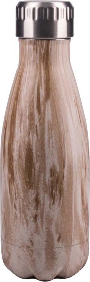 Set van 2 - Vacuüm Thermosfles - 300ml - Houtlook - Pioneer