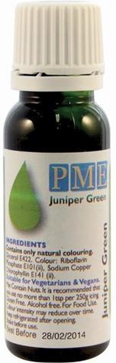 PME Natuurlijke Groene Voedselkleurstof Vloeibaar Groen 25g