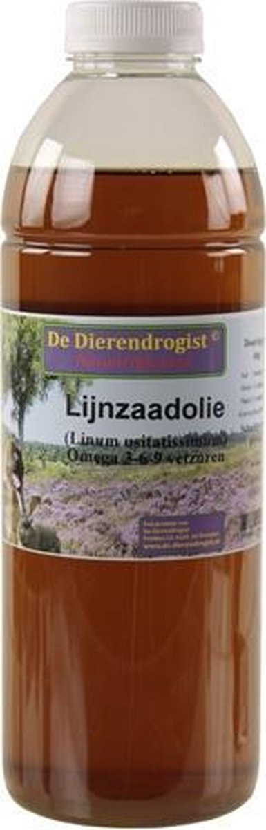 Dierendrogist lijnzaadolie - 1000 ml - 1 stuks