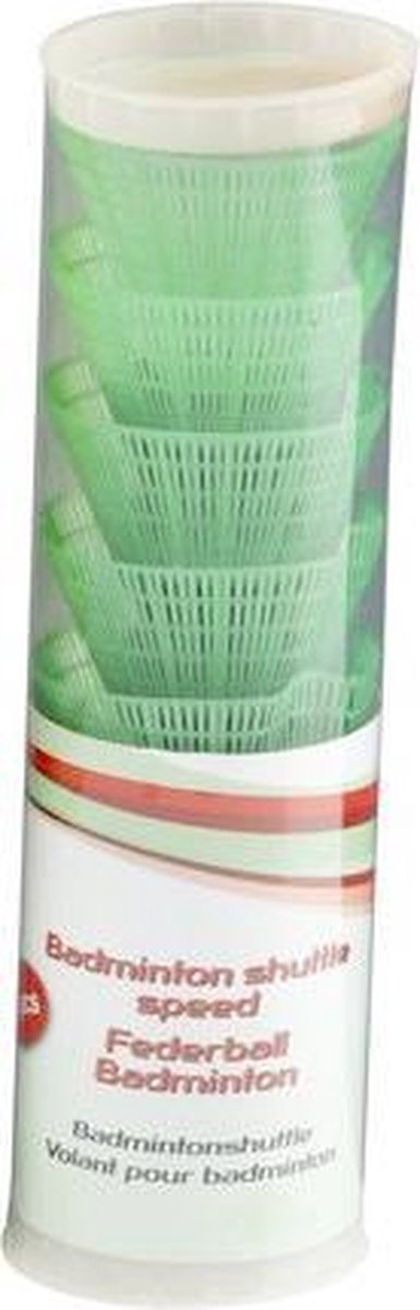 Amigo Badminton Shuttles Kunststof 6 Stuks Groen