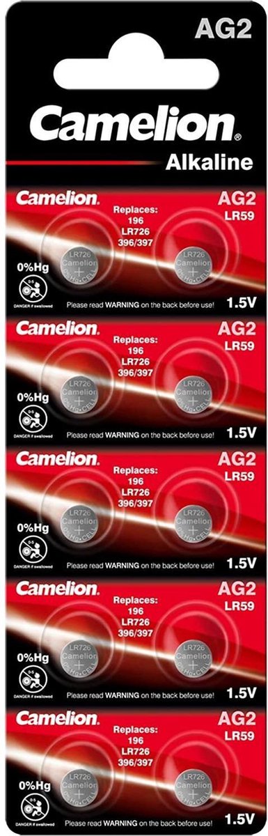 Camelion Alkaline knoopcelbatterij AG2 / LR59