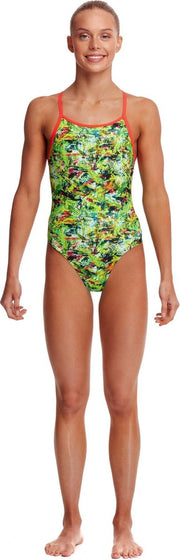 Wax Lyrical Diamond back one piece - Meisjes | Funkita