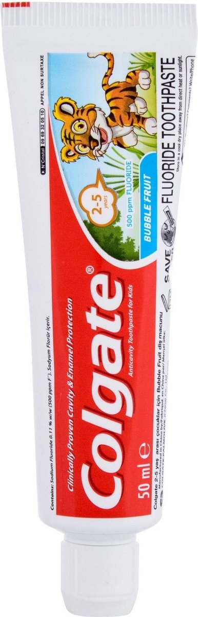 Colgate Kindertandpasta Bubble Fruit 50ml - 2 tot 5 jaar
