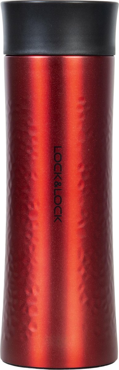 Lock&Lock RVS Thermosfles | Isoleerfles - 400 ml - Rood