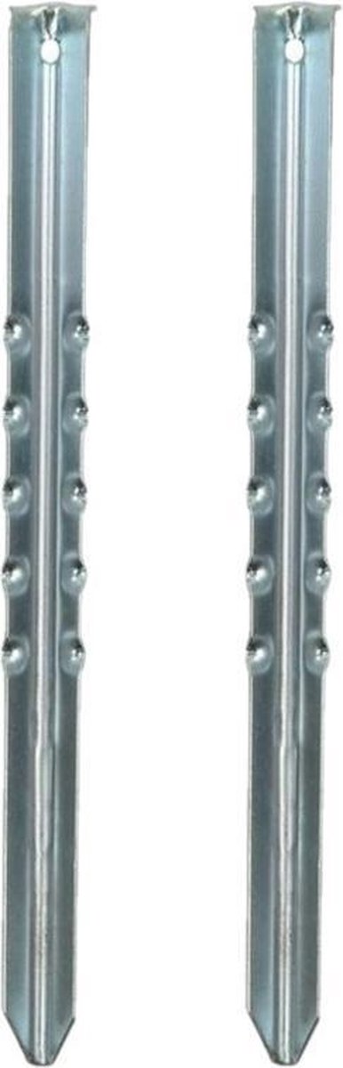 20x Stuks grondpennen/tentharingen metaal 40 cm - Kampeer artikelen voor tent of windscherm