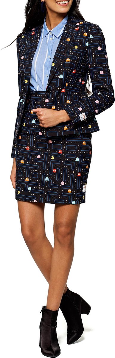 OPPOSUITS - Mrs. Pac-Man Opposuits kostuum voor vrouwen - XS - Volwassenen kostuums