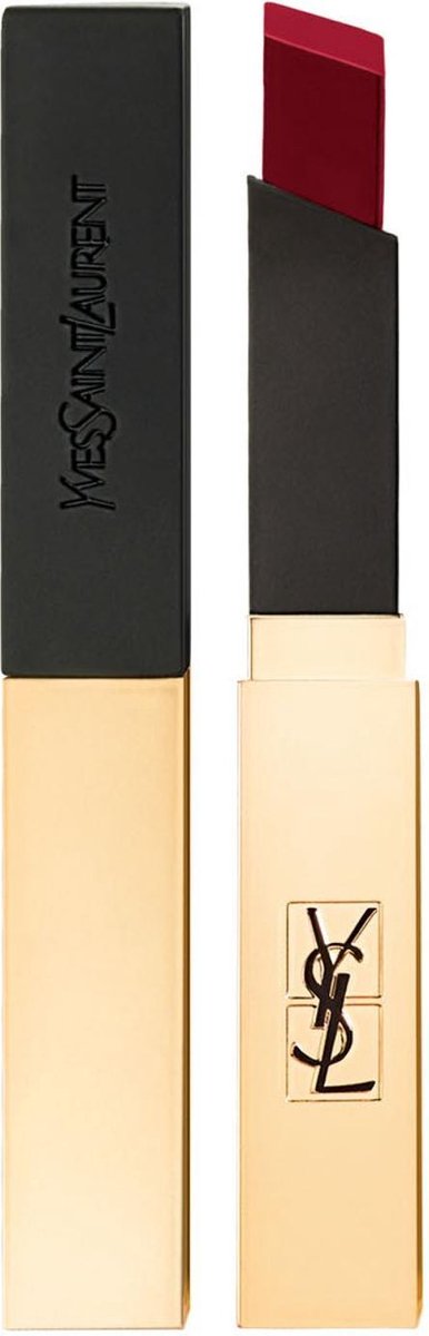 Yves Saint Laurent - Thin Frosting Lipstick With Leather Effect Rouge Pur Couture The Slim 2.2G 18 Reverse Red