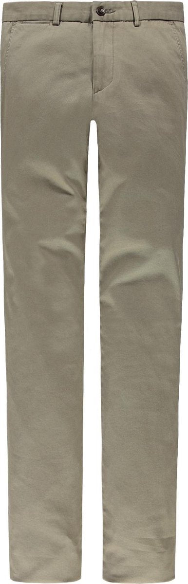 Steppin' Out MannenBroek Classic Chino F/F Groen Katoen Maat: 56