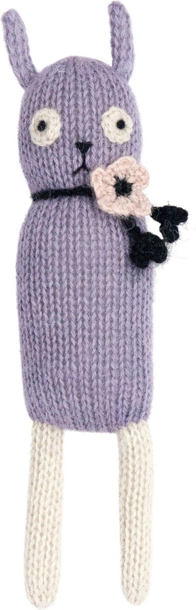 Luckyboysunday Knuffelkonijn Junior 17 Cm Alpaca-wol Paars
