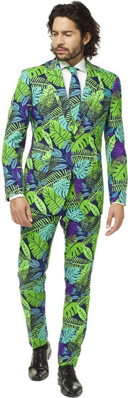 Opposuits Verkleedpak Juicy Jungle Heren Polyester Groen Mt 62