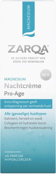 ZARQA Nachtcrème Magnesium Pro Age (kalmeert