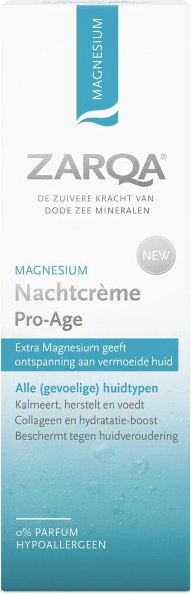 ZARQA Nachtcrème Magnesium Pro Age (kalmeert