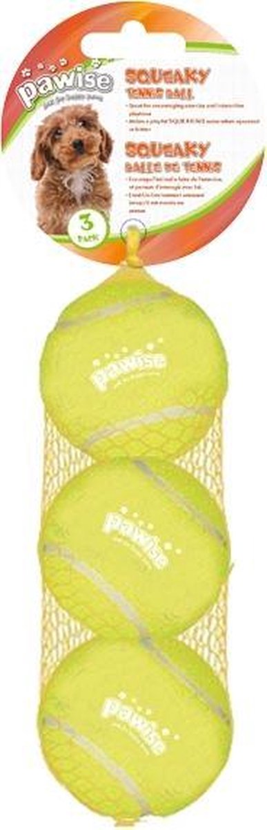 Squeaky tennis ball 3-pack 6