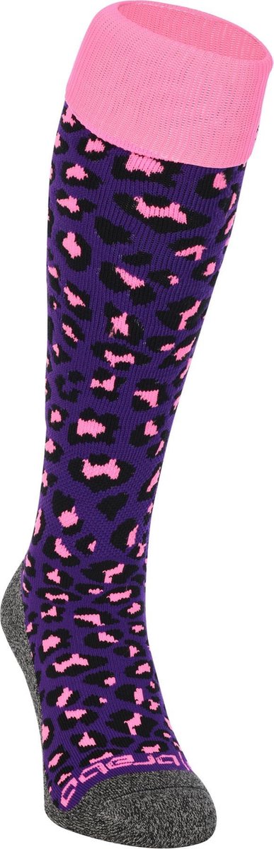 Brabo - BC8450C Socks Cheetah Purple - Purple - Vrouwen - Maat 36-40
