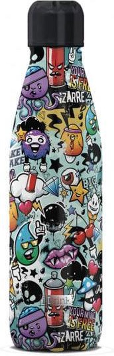 I-Drink Thermosfles Grafitti 500 Ml Rvs