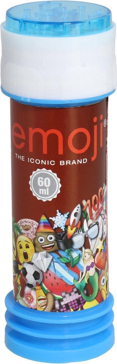 Gerimport Bellenblaas Emoji 60 Ml Blauw/wit/rood
