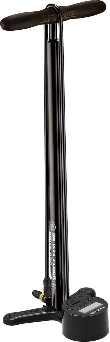 LEZYNE GRAVEL DIGITAL FLOOR DRIVE PRO 3.5 GLOSBLK