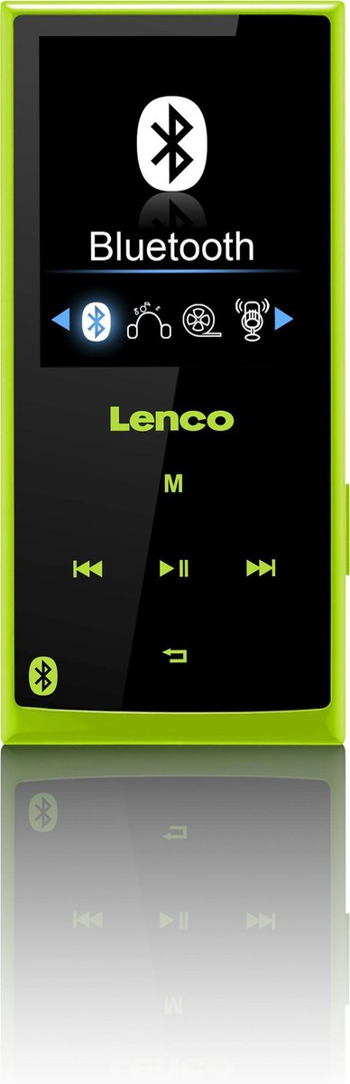 Lenco Xemio-760 BT Green - MP3-speler met Bluetooth en 8GB geheugen - Groen