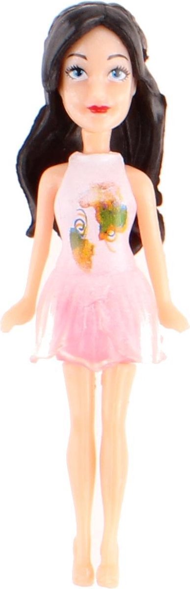 Pms Tienerpop Fashion Doll Princess 9 Cm Zwart Haar