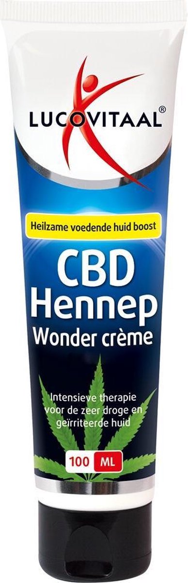 3x Lucovitaal Creme Huidwonder Hennep CBD 100 ml