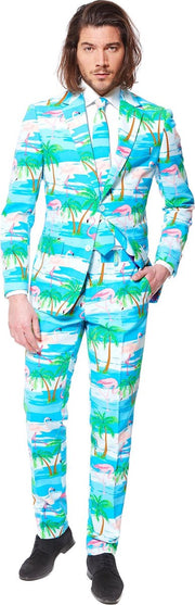 OppoSuits Flaminguy - Kostuum - Maat 48