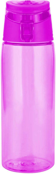 Zak!Designs Sport Drinkbeker - incl. draagring - 75 cl - Transparant/Fuchsia