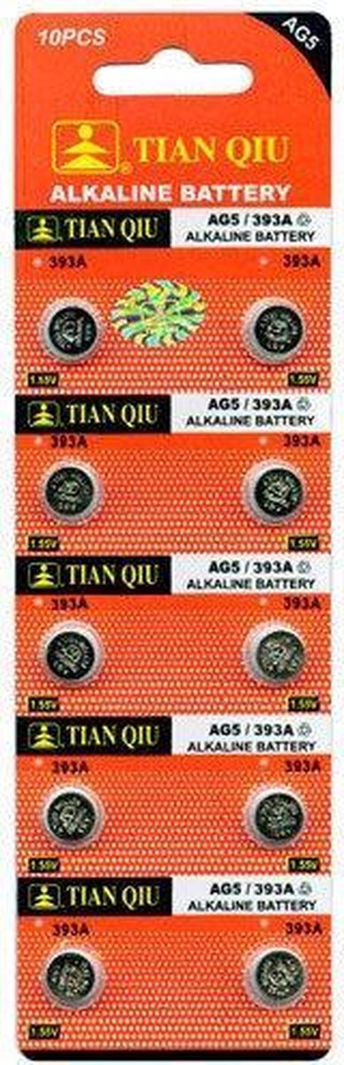 Strip 10 Stuks AG5 Batterijen |ook bekend als LR750
