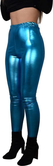 Glanzende legging – disco legging – dans legging – dance legging – hoge sluiting - festivals – disco feest
