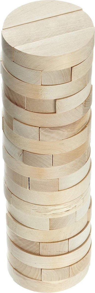Philos Timber vallende toren - Rond - 75x75x270mm