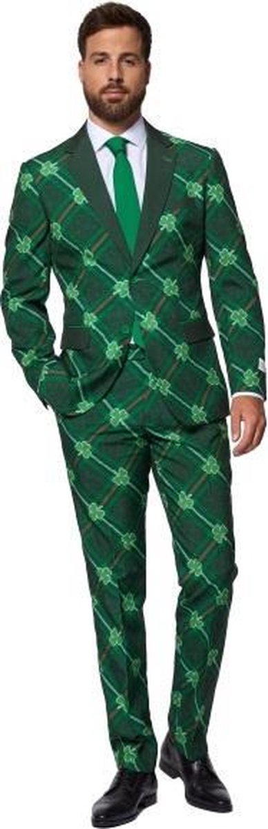 Opposuits Verkleedpak Shamrocker Heren Polyester Groen Maat 48