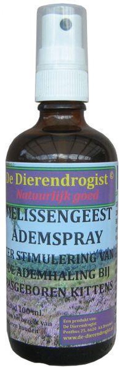 Dierendrogist Melissengeest Ademspray Kitten - 100 ml