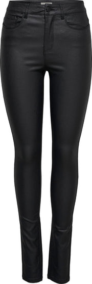 Onlanne K Mid Waist Coated Jeans Noos  Black