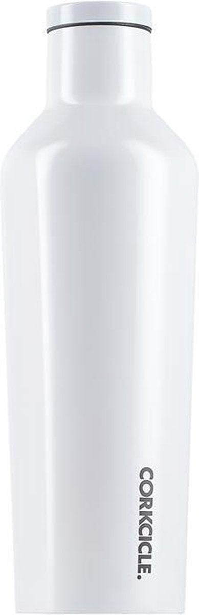 Corkcicle Canteen 475ml - Modernist White Roestvrijstaal - 16oz. Waterfles en Thermosfles - 3wandig - 25uur koud en 12uur warm - BPA vrij - grote opening voor ijsklontjes