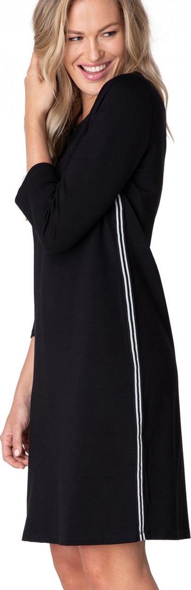 YEST Yulia Jurk - Black/Ecru - maat 42