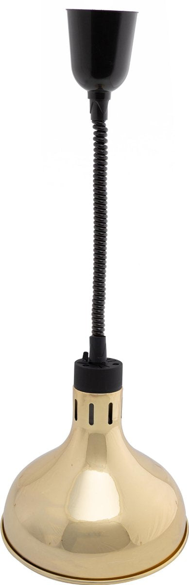 Professionele Horeca Warmhoudlamp - Verstelbaar- Goud - Ø290mm.