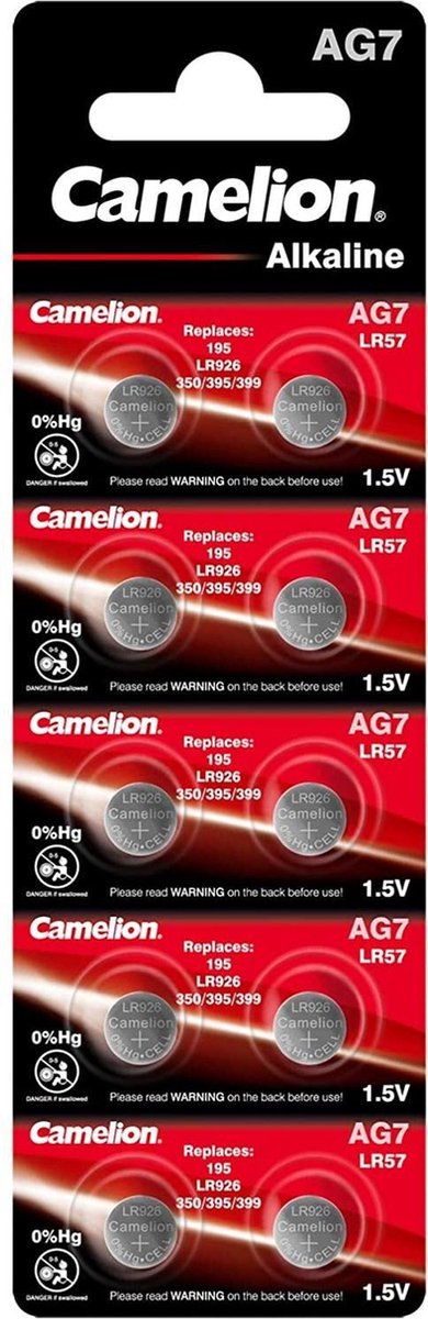 Camelion Alkaline Knoopcel WG7 / LR57