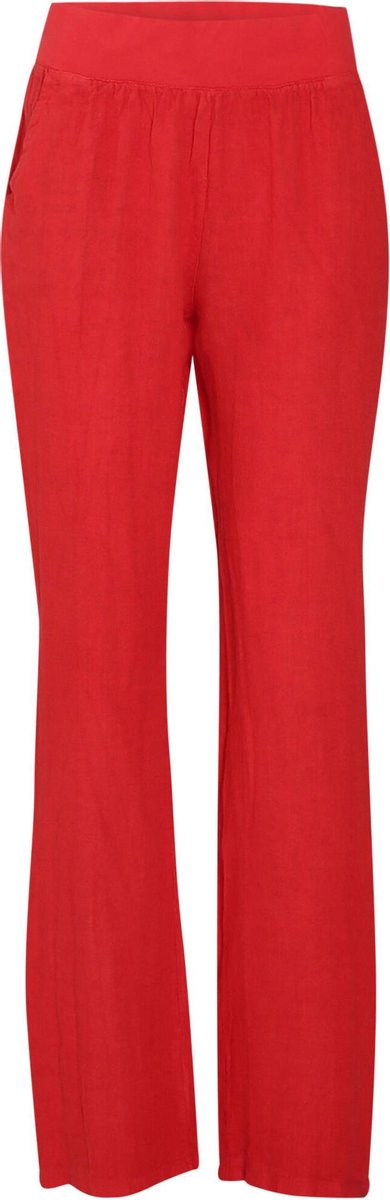 Cassis - Linnen broek - Rood