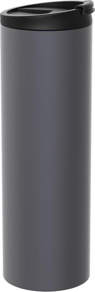 ZAK! Designs Gemini Drinkbeker - Dubbelwandig - RVS - 450 ml - Charcoal