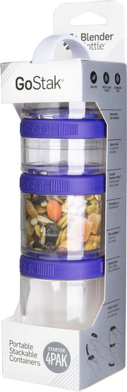 BlenderBottle GoStak - 4-Pack Starter -  40cc - 60cc - 100cc - 150cc PAARS