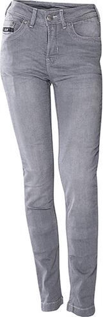 CLAW Britt Slim fit  Stretch Kevlar Motorjeans  Dames - Zomer Motorbroek - Licht Grijs - maat 27