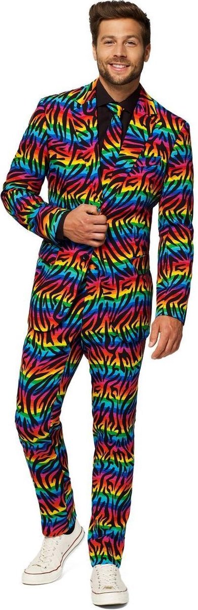 Wild Rainbow | Man | Maat 44 | Carnaval kostuum | Verkleedkleding