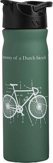RVS Fles Mat  Fiets Groen 500ml
