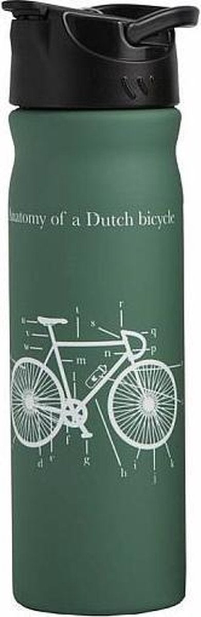 RVS Fles Mat  Fiets Groen 500ml