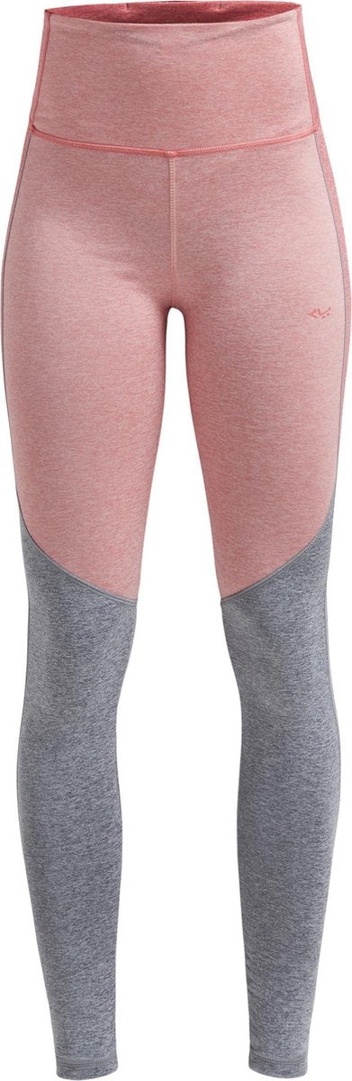 Röhnisch Sportlegging Melange Block Dames Roze/grijs Maat Xl