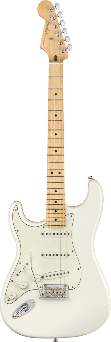 Player Stratocaster Lefthand MN Polar White