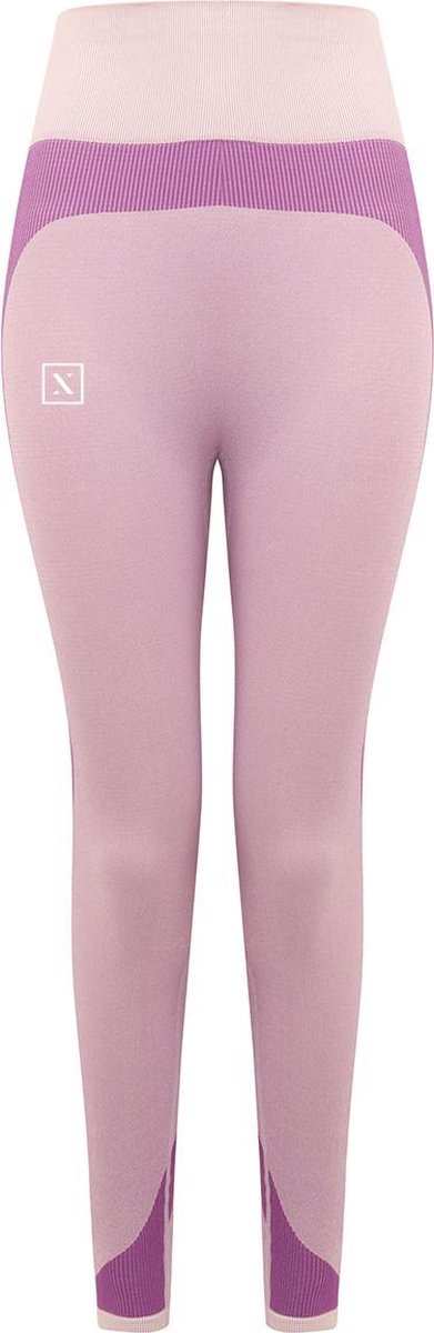 LXURY Tech Dames Sportlegging  Maat XXS/XS - Roze - Naadloze Legging  - Relax - Dames Leggings - Yoga & Fitness - Hoge Taille - Legging
